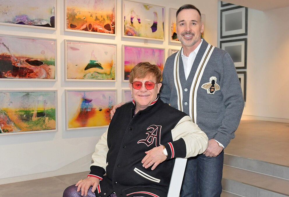 Sir Elton John und David Furnish haben eine Kunstgalerie in ihrem Haus in Windsor