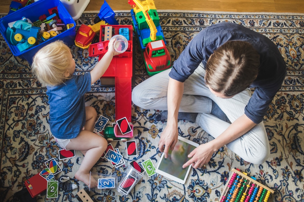 In Ecken kann man Spielzeug gut verstauen