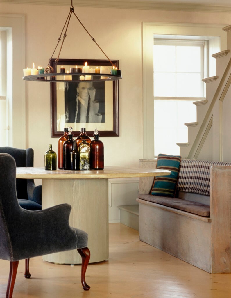 Create storage space in small dining rooms
