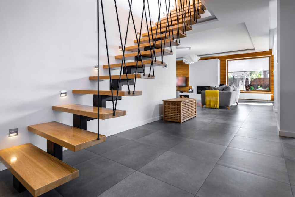 Highlight a staircase with lights