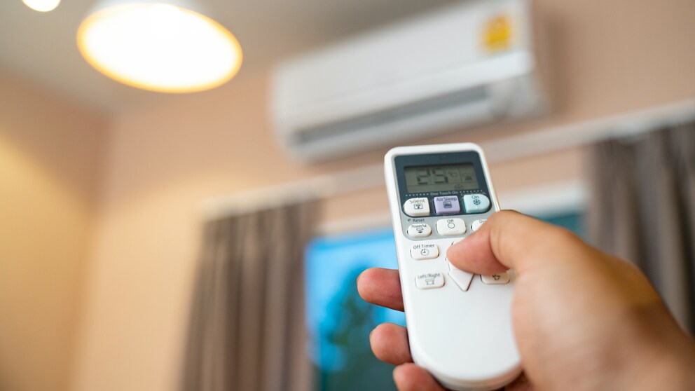 Eine Klimaanlage bringt Abkühlung an heißen Tagen