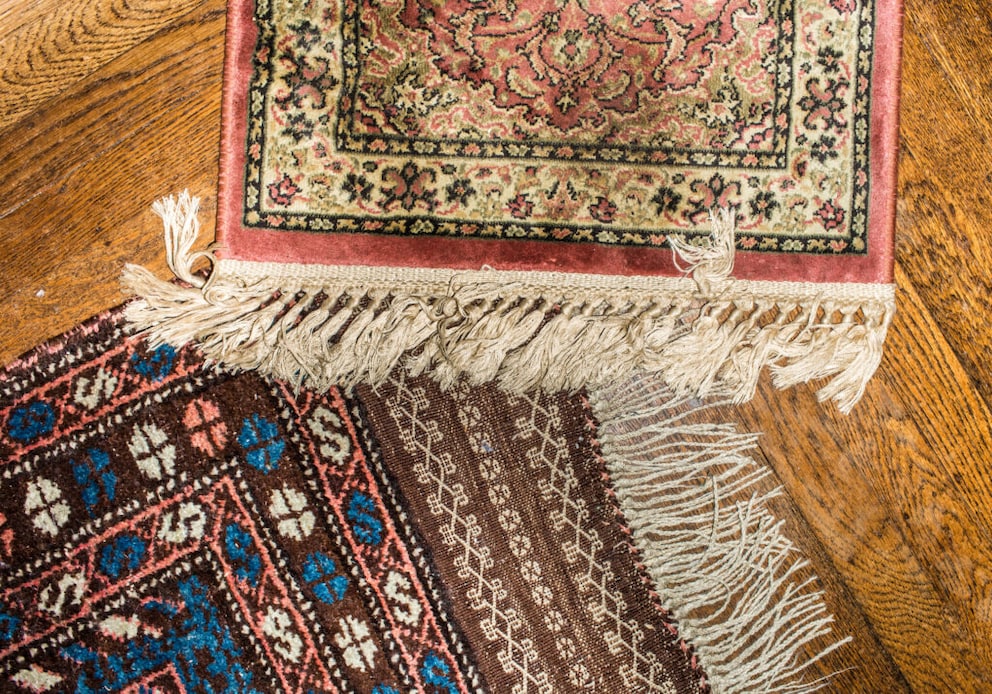 Fringes on a rug