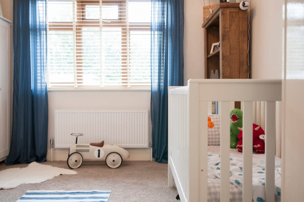 Crib in the nursery