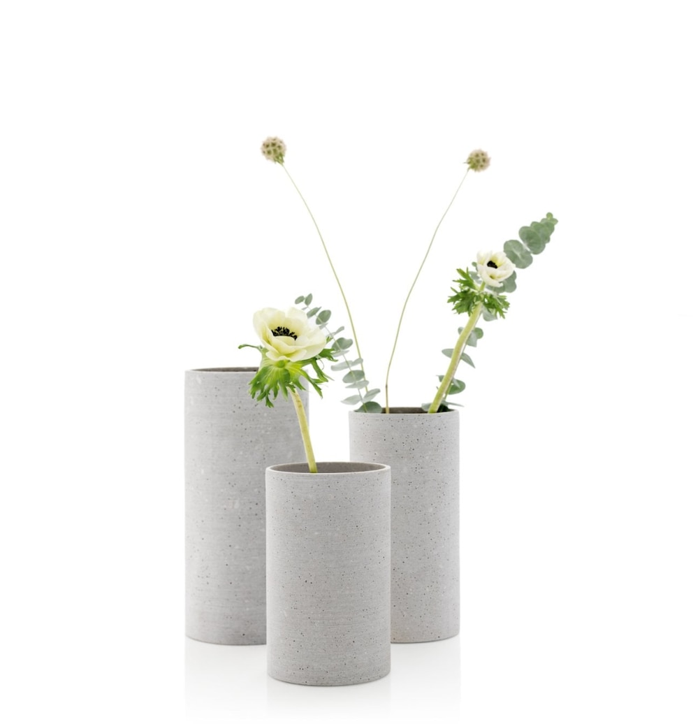 Bodenvase Coluna in Beton-Optik von Blomus