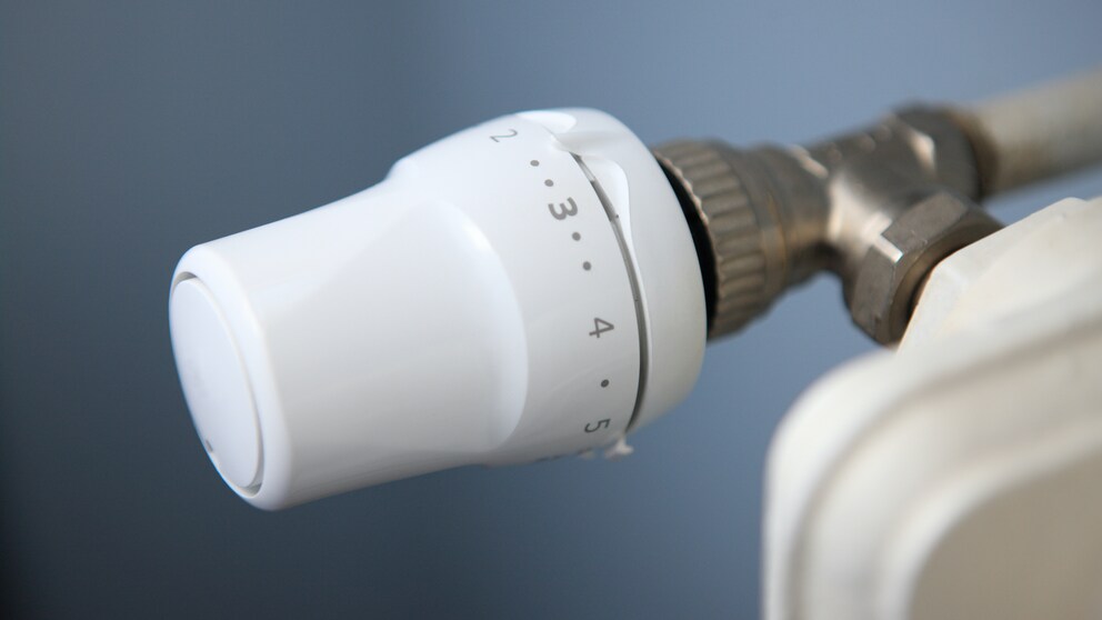 Thermostat bei der Heizung