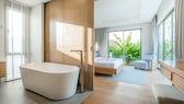 Badewanne im Schlafzimmer