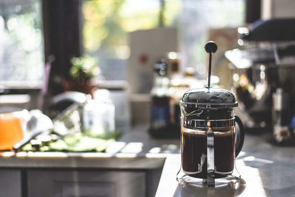 Kaffee mit einer French Press zubereiten