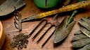 altertümliche Geräte für den garten