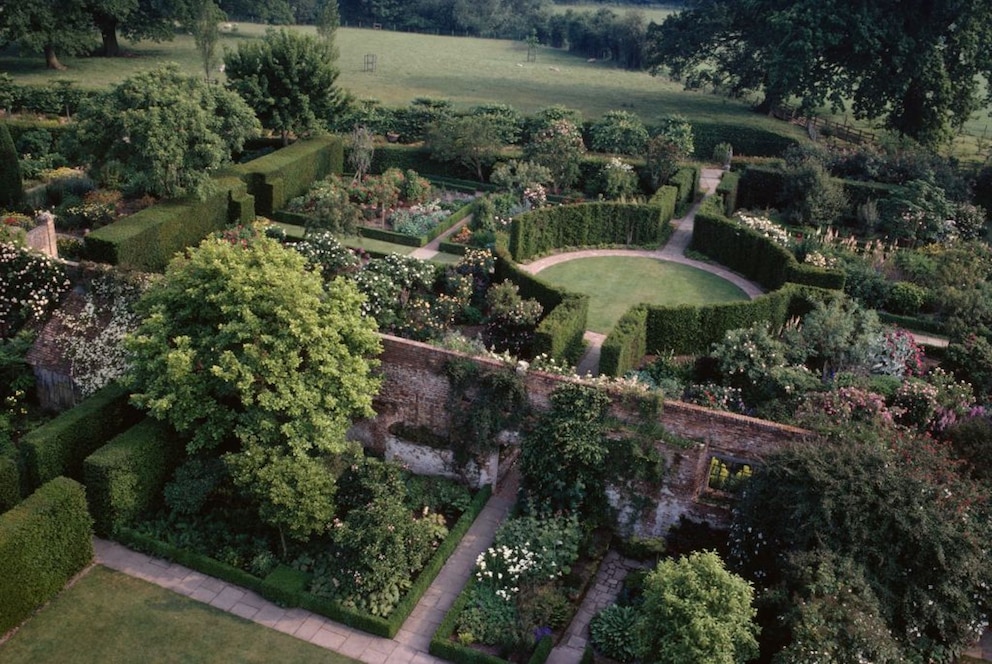 Der Englische Garten von Sissinghurst Castle in England