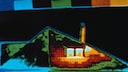 Thermografie-Aufnahme eines Hauses