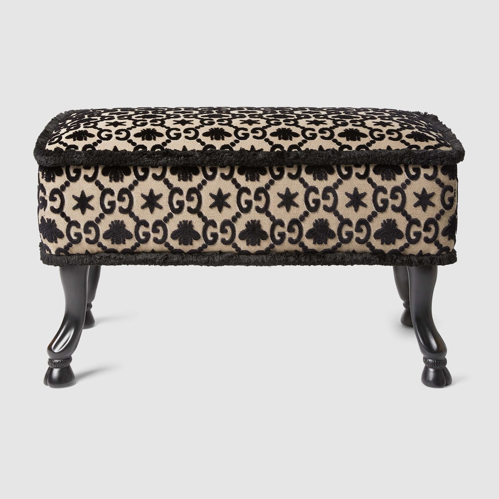 Hocker von Gucci mit Logo-Print