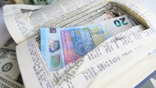 Wertgegenstände zu Hause: Ein 20-Euro-Schein in einem ausgehöhlten Buch versteckt