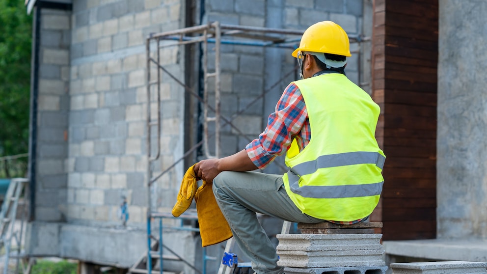 Handwerker auf der Baustelle