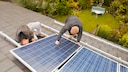 Solaranlage auf einem Hausdach