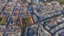 Stadt aus der Vogelperspektive