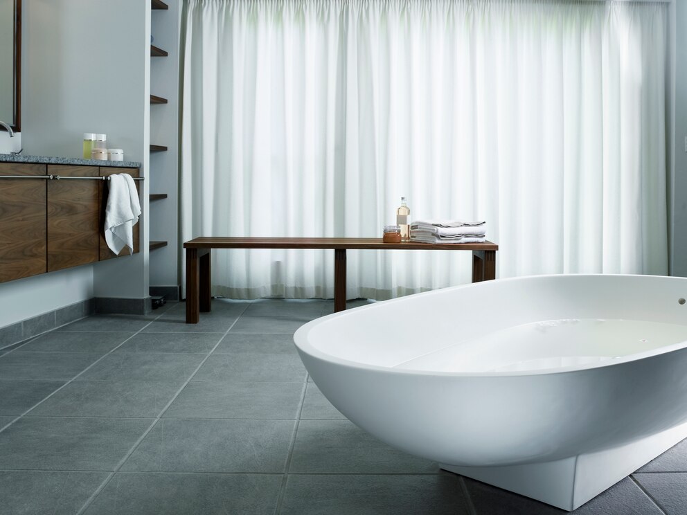 Luxury Vinyl Tiles im Badezimmer