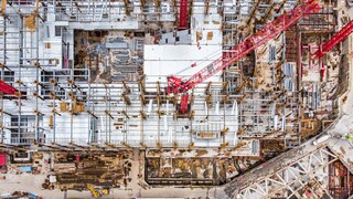 Großbaustelle von oben