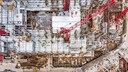 Großbaustelle von oben
