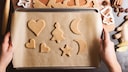 Backpapier mit Plätzchen