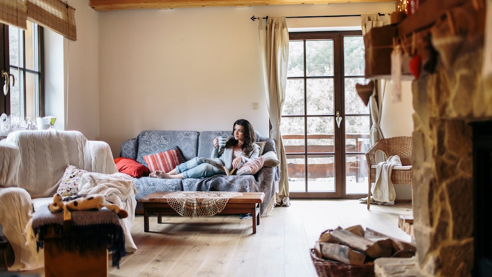 Wohnzimmer im Landhaus-Stil