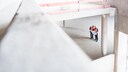 2 Bauarbeiter in einer Baustelle