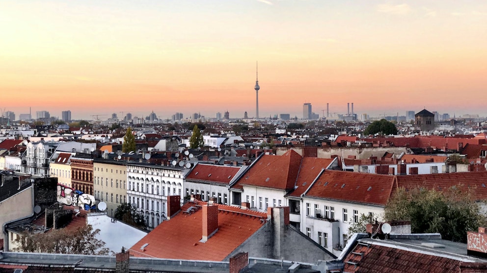 Skyline Berlin Sonnenuntergang