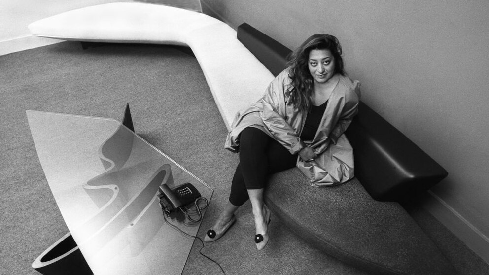 Die Architekin Zaha Hadid in ihrem Londoner Büro