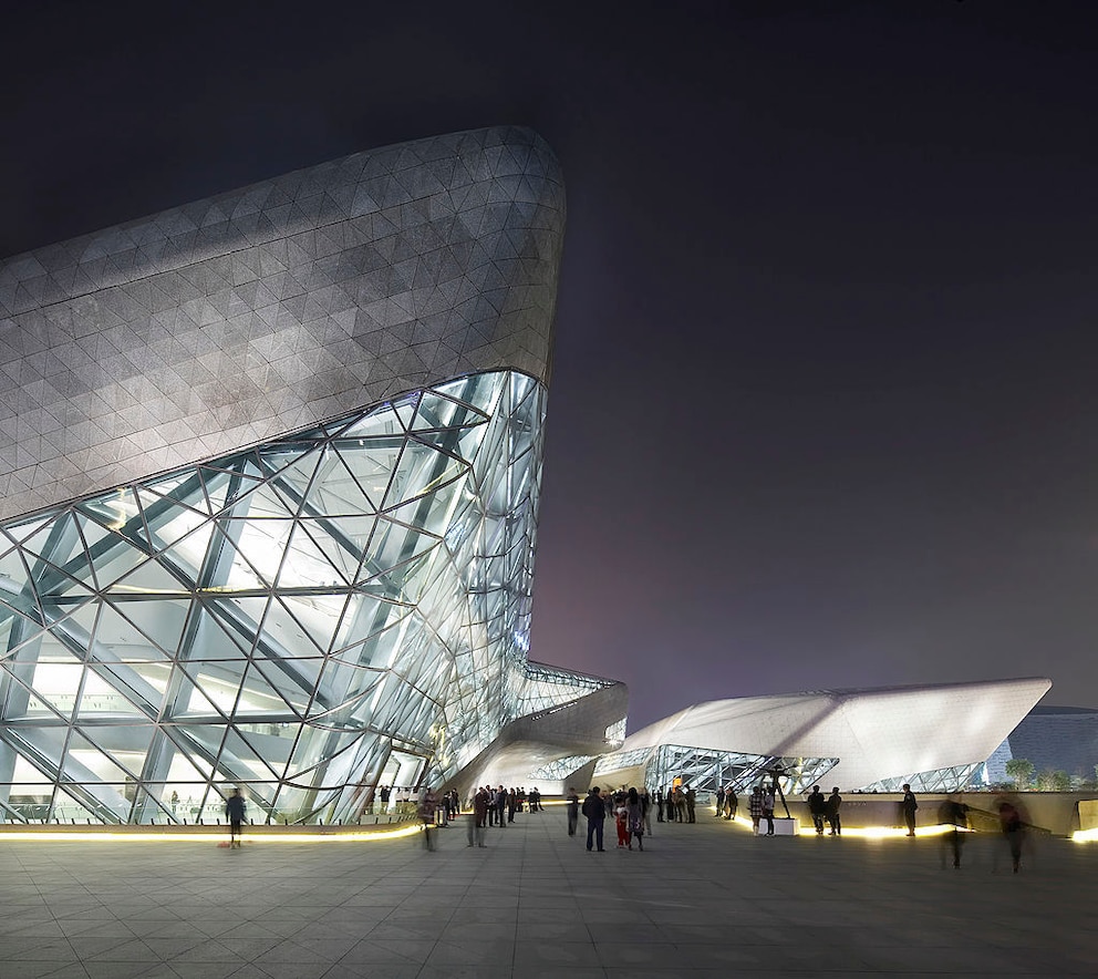 Opernhaus von Zaha Hadid in Guangzhou, China