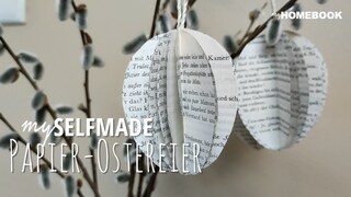 Ostereier aus Papier basteln