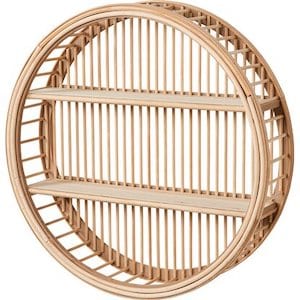 Rattan-Wandregal Minimalist Zen