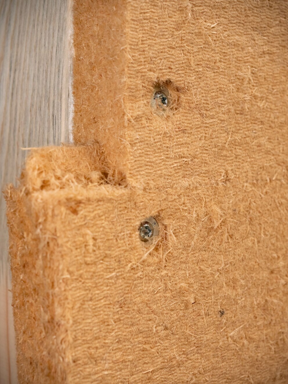 Block aus Holzfasern