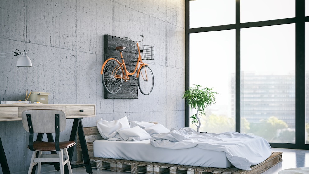 Schlafzimmer im Industrial Style