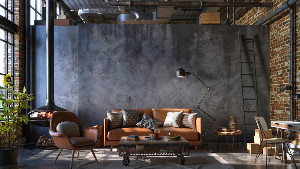 Industrial style Wohnzimmer