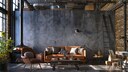 Industrial style Wohnzimmer