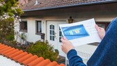 Thermografieaufnahme eines Hauses