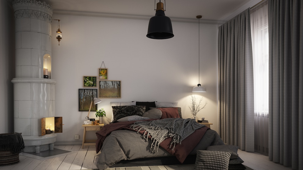 Schlafzimmer im modernen Landhausstil