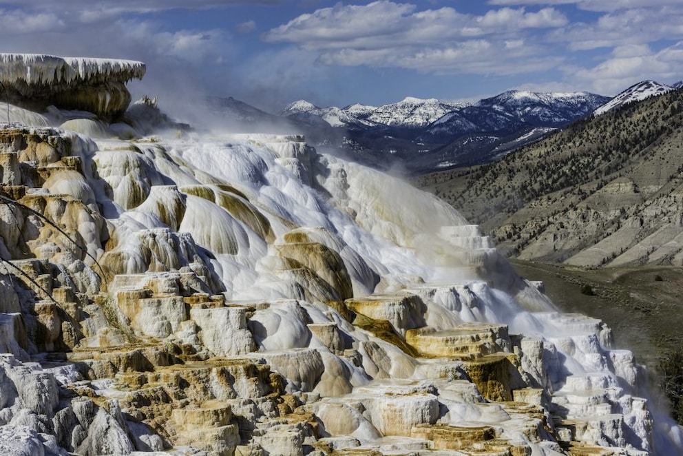 Travertine in Yellowstone National Park