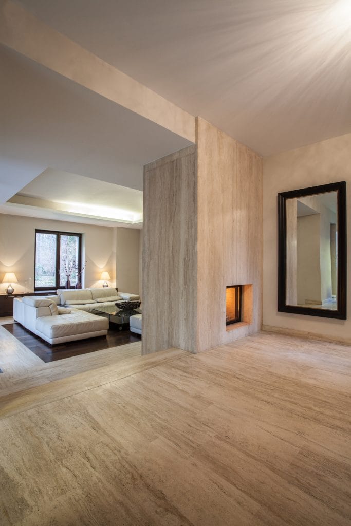 Travertine in the house