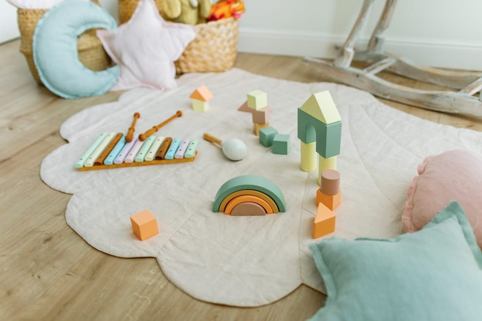 Rainbow as wooden toy