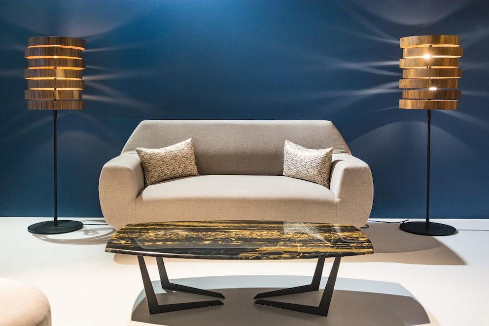 Table with natural stone top