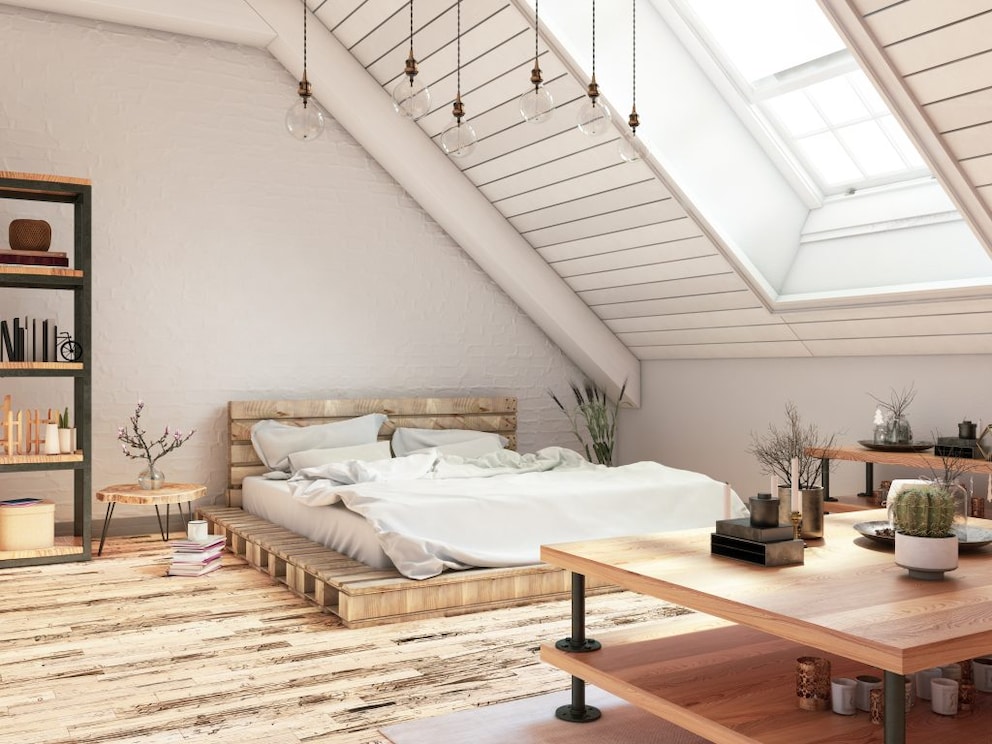 Bedroom under the roof