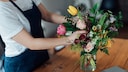 Schnittblumen in einer Vase