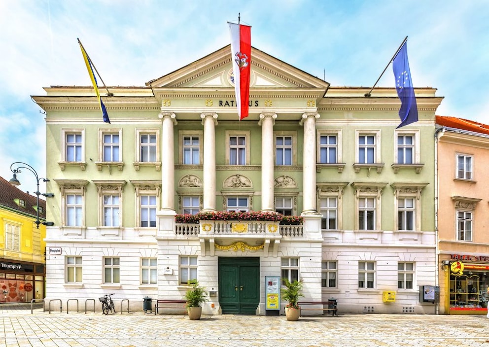 Town hall in Baden near Vienna in Biedermeier style