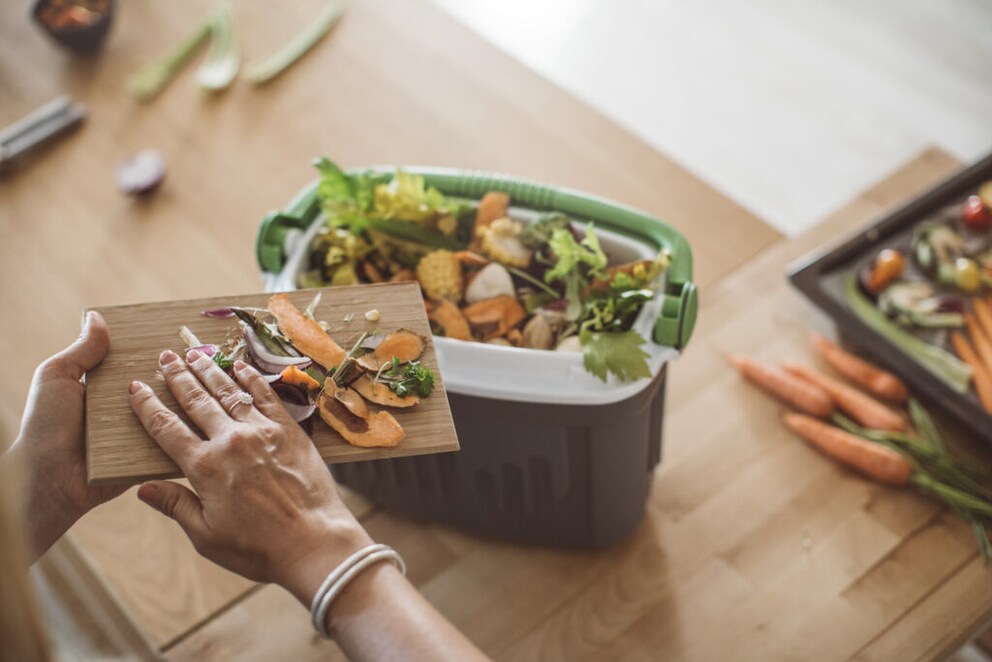 Food waste intended for compost