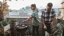 Grillen auf dem Balkon