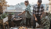 Grillen auf dem Balkon