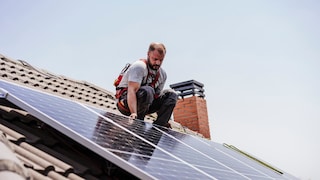 Solaranlage auf dem Dach