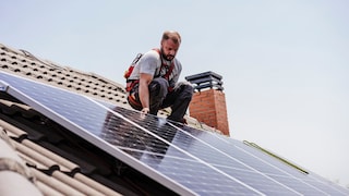 Solaranlage auf dem Dach