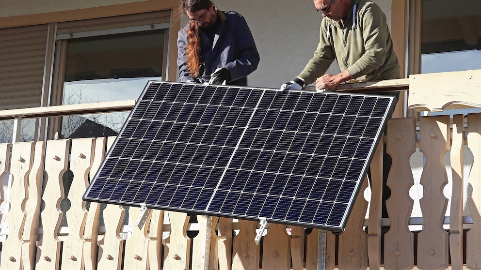 Balkon-Solaranlage