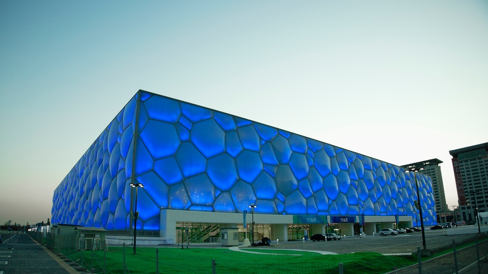 Das Nationale Schwimmzentrum in Peking im parametrischen Design